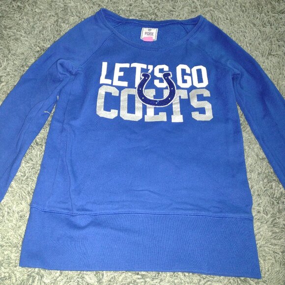 Indianapolis Colts XS Victoria's Secret Pink Sweatshirt - Picture 1 of 4